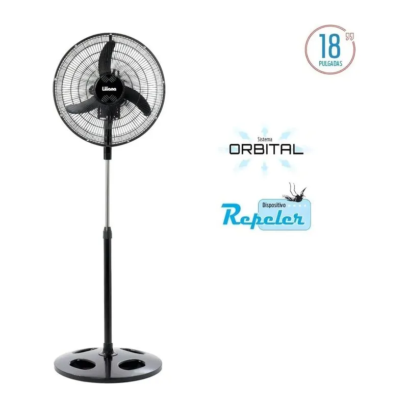 LILIANA VPRN18 · Ventilador de pie · Negro