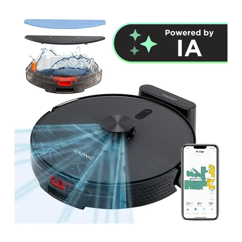 Aspiradora Robot Gadnic Láser 5000 PA Mopa App Inteligent